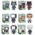 【selevn roind】POP Skibidi Toilet Action Figure Set Game Doll Figure Toys Monitor Man Cake Decoration Children Birthday Gifts Christmas Gifts. 