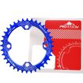 Bike Gear Round/Oval Chain Ring 104BCD Narrow Wide Chainring Positive and Negative 32T/34T/36T/38T Chainwheel Single Speed Road Bike. 