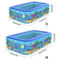 Inflatable Swimming Pool Large Family Pools 120cm Rectangle Framed Children Swimming Pool Summer Outdoor Kids Baby Bathtub Toys.