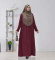 abaya borka (Side Kuchi Borka) (No Hijab) Dubai Cherry stylish party borka fashion collection Fashionable khimar Lycra borka for Women.