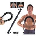 Gym Power Twister Quality Carbon Steel Springs Non-Slip Plastic Handle Exercise and Fitness Power Twister 40 kg - Black - Fitness Mart. 