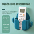1PCS Wall Mounted Organizer Box.Punch Free TV Remote Control Storage Mounted Phone Plug Wall Holder.
