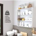 RWC Kitchen Shelf 3 Tier Multipurpose Wooden Wall Mounted Kitchen Wall Shelf/Kitchen Storage Shelf/Bathroom Wall Stand 24x24". 