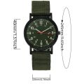 ALYSSA Hand Jewelry Fashion Canvas Band Luminous Birthday Gifts Casual Temperament Male Clock Men Quartz Watches Arabic Number Sports Wristwatches. 