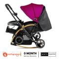 Baby Stroller C3 Pram for Your Baby with Rocking Mood and Adjustable Handle Bar. 