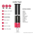 Araldite RAPID STEEL 4 Minutes High Performance Epoxy Adhesive Glue (2×10g). 