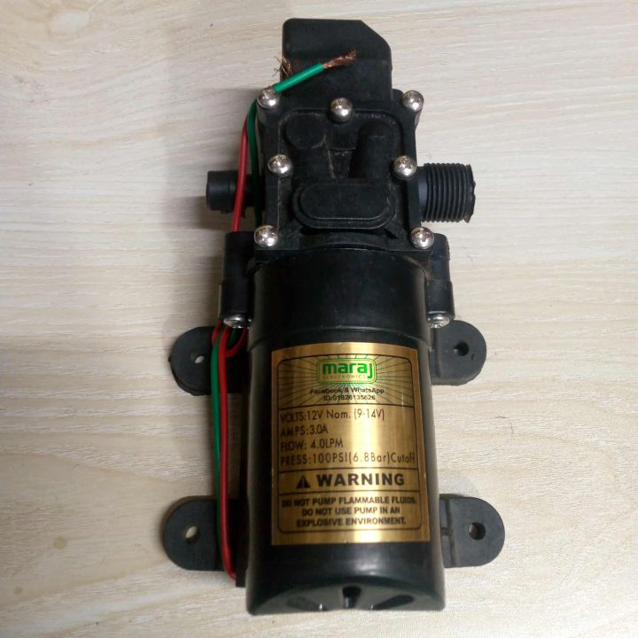 Single Motor Heavy Duty Water Pumps DC 12V 3A 80W For Bike Car Washing Water Pump Garden Irrigation High Pres-sure Water Pumps