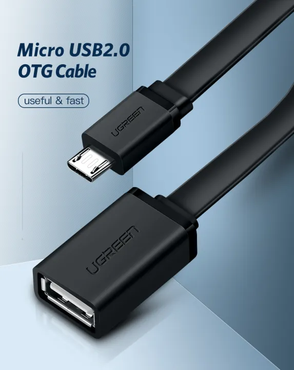 UGREEN%20US133(10396)%20%20Micro%20USB%20Male%20to%20USB-A%20%20Female%20Cable%20with%20OTG%20%20Nickel%20Plating%2015cm%20(Black)%20-%20Micro%20USB%202.0%20OTG%20Adapter%20Cable%20-%20480Mbps%20Data%20Transfer%20-%20Durable%20PVC%20Jacket%20-%20Plug%20&%20Play%20-%20Image%203