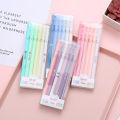 6Pcs/Set Cute Morandi Gel Pen Kawaii 0.5mm Black BallPen Office School Stationery Supplies Student Writing Water Pen Neutral Pen.