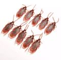 05 piece Funny Trick Joke Toys 4*1.8cm Model Simulation Fake Rubber Cockroach Cock Roach Bug Roaches Toy Prank. 