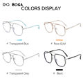OQ BOGA 4 Styles Unisex Fashion Anti Blue Light Proof Radiation Computer Glasses Women Men Eye Protection Irregular Frame Full Rim Eyewear. 