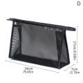 Mesh Makeup Bags Black Mesh Zipper Pouch for Offices Travel Storage Bags Toiletry Bags Makeup Pouch Women's bag.
