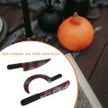 4Pc Halloween Plastic Fake Bloody Props Knife Ax Cleaver Sickle Role-Playing Horror Toy Halloween Party DIY.