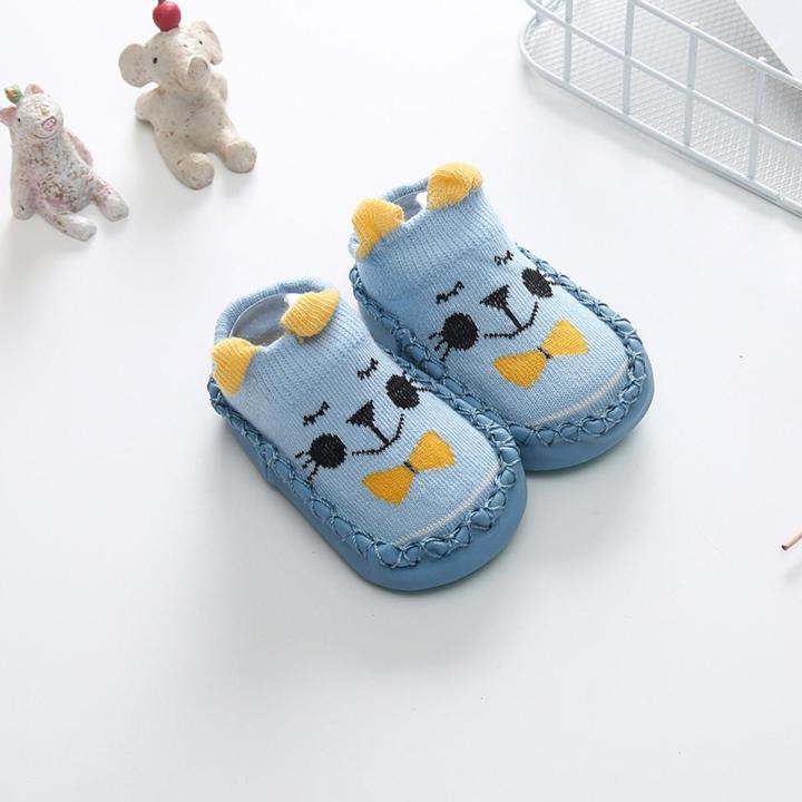 Fashion Baby Socks With Rubber Soles Infant Sock Newborn Autumn Winter Children Floor Socks Shoes Anti Slip Soft Sole Sock