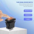 Turn Signal Rocker Switch LED for RV Vehicle 4Pin Universal Switch. 