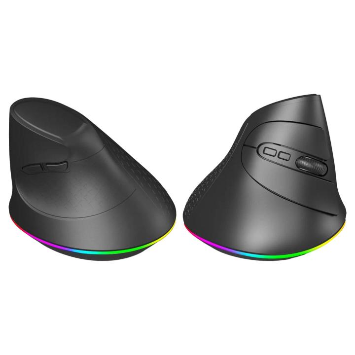 Vertical Mouse with Horizontal Scroll Wheel Portable Gaming Silent Adjustable DPI Ergonomic Mouse for PC Computer Laptop Desktop