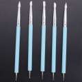 10 x 2 Way Ball Styluses Dotting Tool Silicone Color Shaper Brushes Pen for Polymer Clay Pottery Modeling Nail Art.