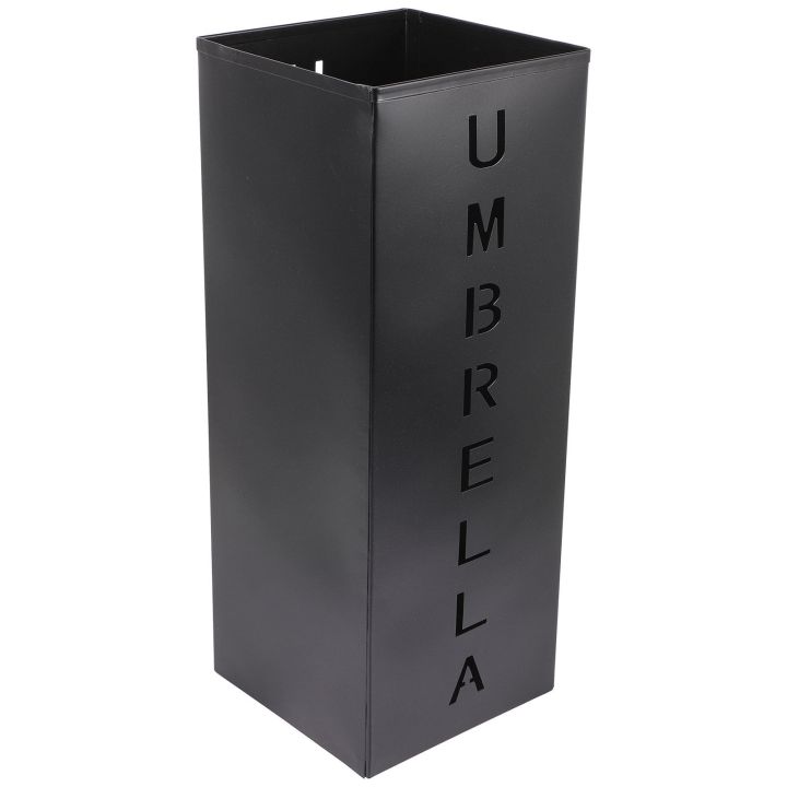 Square Umbrella Bucket Stand Outdoor Long Holder Classroom Storage Wrought Iron Rain Rack Folding Metal Coat