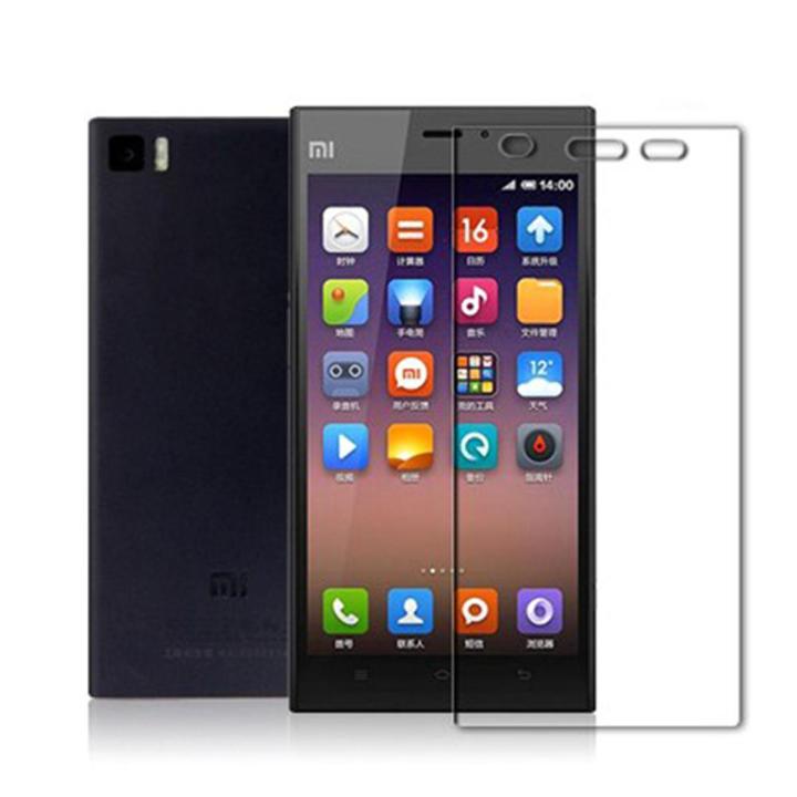 2Pcs Glass For Xiaomi Mi 3 Screen Protector Full Water Color Transparent Tempered Glass
