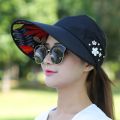 1pc Golf Cap Simplicity Women's UPF 50+ UV Protection Wide Brim Beach Sun Visor Hat For Wife Girls Gift Uulticolor New Cheap.
