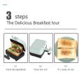 Mini Sandwich Maker Deep Cooking Plates Easy to Clean Small Electric Grill. 
