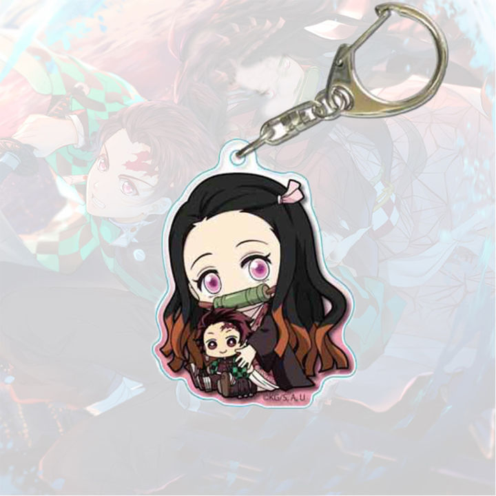 Cute%20Kamado%20Tanjirou%20Women%20Kimetsu%20no%20Yaiba%20Demon%20Slayer%20Keychain%20Anime%20Pendant%20Acrylic%20Key%20Chain%20Cartoon%20-%20Image%206