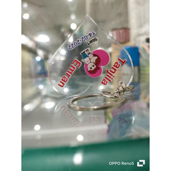 Customize Love Gift Key acrylic Mirror UV High Quality print