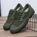 Thickened Liberation Shoes Men's Labor Protection Shoes Building Construction Site Shoes 2022 New Rubber Shoes Wear-Resistant Non-Slip Breathable Canvas Shoes. 