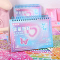 1000+ PCS Kids Notepad Decals Book Butterfly Stickers Laptop Girls Phone Cartoon Decoration Scrapbooking Cute Dot Diary Heart.