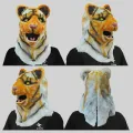 Can Open Mouth Animal Head Mask Funny Wolf Dog Tiger Gorilla Head Costume Costume Party Halloween Props Horror Cosplay Anime New. 
