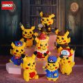 Pikachu Mini Building Blocks Kawaii Pokemon 3D Model Assembled Connection Micro Bricks Figure Toy For Kids. 