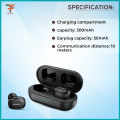 AWEI T13 Pro Bluetooth Earphones Wireless Waterproof Touch Earbuds Hifi Sound Quality.