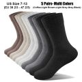 SIMIYA 5 Pairs Wool Socks Mens Thermal Hiking Socks Warm Winter Socks Soft Crew Socks Cotton Socks Against Cold US 7-13. 