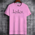 Premium Quality Regular-Fit Life line Design Half-Sleeve Mesh Febric T-Shirt with Round Neck - Lightweight Comfort for Everyday Wear.