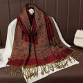 【Unbeatable Prices】 2024 Tassel Blanket Design Thick Pashmina New Winter Warm Shawl Wrap Cashmere Scarf Women Neckerchief Poncho Stoles. 