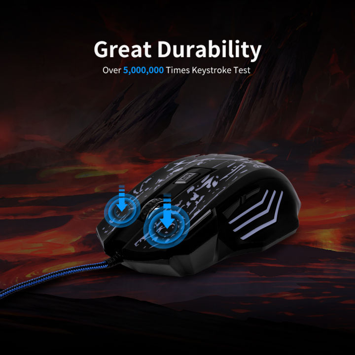 HXSJ%20Wired%20Gaming%20Mouse%20Professional%20Mouse%20with%205500DPI%20Gaming%20Mice%20with%207%20Buttons%20Ergonomic%20Grip%20RGB%20Light%20(Matte%20Black)%20-%20Image%207