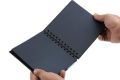 Papertree Black Sketchbook, Wiro Bound, Size 6" x 6" Inches, 200GSM (40 Sheets) 80 Pages.
