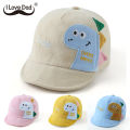 Baby Boy Baseball Cap Wiht Ears Cartoon Striped Bear Baby Hat Summer Autumn Toddler Kids Sun Hats For Baby Girls Boys. 
