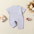 GC Baby Boys Romper Infant Short Sleeve Round Neck Romper Little Brother Newborn Summer Jumpsuit Outfit.