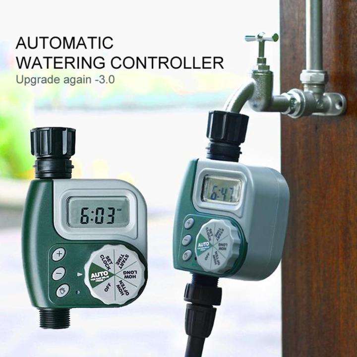 Automatic Watering Timer Tap LCD Ball Valve Electronic Irrigation ...