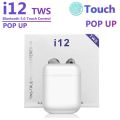 i12 TWS Bluetooth Wireless Stereo Touch Control Auto Pairing With Mic For Phone. 