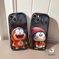 Cartoon Doraemon Casing Compatible For Oppo A38 A16 A58 A15 A78 A98 A57 A54 A31 A95 A55 A5 A76 A3s A1k A9 A74 A17 A16K A52 A5s A77s A53 A12 A7 A96 A17k Reno 10 5 4F 8T Originality Cute 3D Wavy Curved Edge Soft Case. 