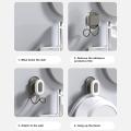 Durable Self-adhesive bathroom hooks Practical Rust-resistant Multi-functional Rustproof bathroom hooks Space-saving Easy to install Wall-mounted bathroom hooks for Bathroom organization Kitchen storage Home decoration Salon equipment Professional.