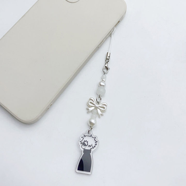 Anime Jujutsu Keychain Cosplay Geto Suguru Satoru Gojo Matching JJK Phone Charm Accessory Pendant Keyring Bag Decoration Jewelry Gifts