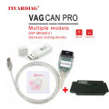 VAG CAN PRO 2020 V5.5.1 With Dongle with FTDI FT245RL Chip VCP OBD2 Diagnostic Interface USB Cable Support Can Bus UDS K Line.