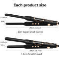 Ubeator - 1-5cm Width 5 Sizes LCD Display Temp Adjustment Straight Curly Hair Styling Tool|Curved Flat Irons 685. 