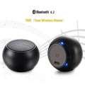 Round Shape Clear Sound Quality Heavy Bass Wireless Speaker Metal Body Portable Mini Bluetooth Speaker. 
