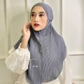 Instant hijab Bergo plisket Nayla jumbo ceruty full plisket-veil women/-veil direct adult. 