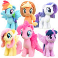 HQ My Little Pony Plush Toys Twilight Sparkle Pinkie Pie Rarity Fluttershy Applejack Rainbow Dash Stuffed Doll Kid Xmas Gift. 