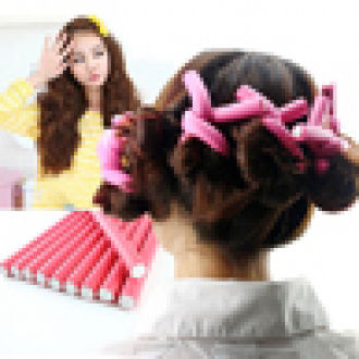 【WSJJ Store】(NEW)10 Pieces Bendy Twist Curler Maker Soft Foam Hair Roller Rods Hair Rollers Tools